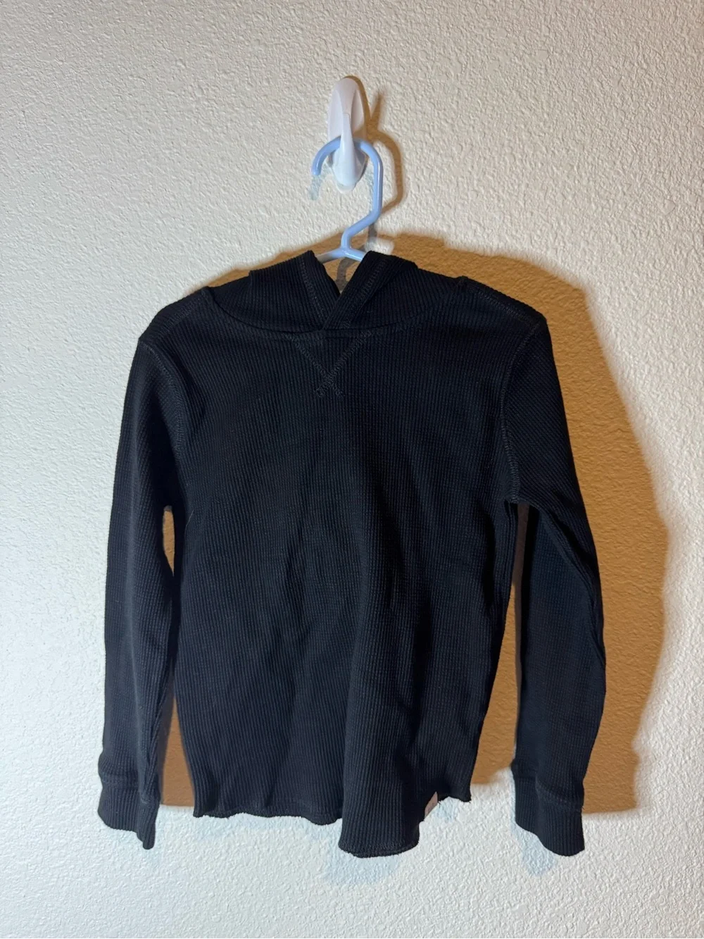 Kids Navy Blue Thermal Hoodie Sweater